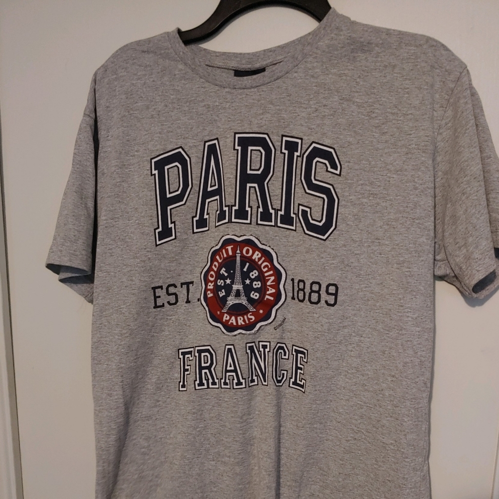 Gray Paris tee